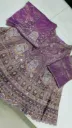 Lavender Designer Embroidered Lehenga Set with Sequin & Mirror Work